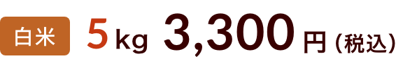 5kg 3300円